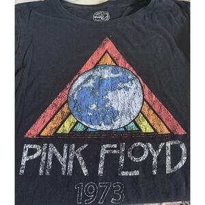 Project Karma Pink Floyd 1973 Tour Black Concert T-Shirt Size L Rock Band Tee